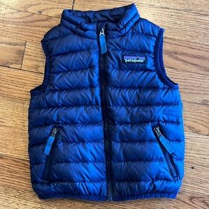 Blue Patagonia vest for boys, 12-18m